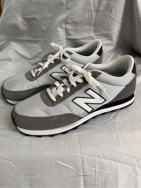 New Balance Gray and White Men's Classic Runner Sneakers